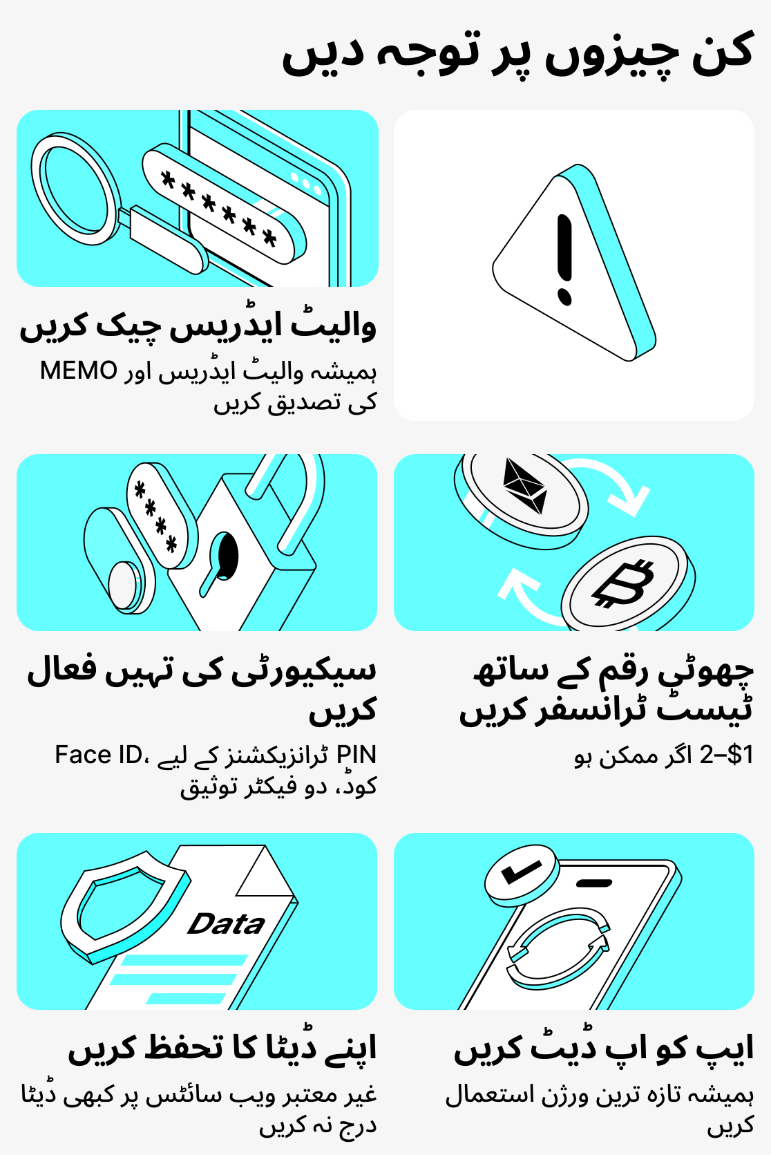 کریپٹو والیٹس استعمال کرتے وقت کن باتوں کا خیال رکھیں