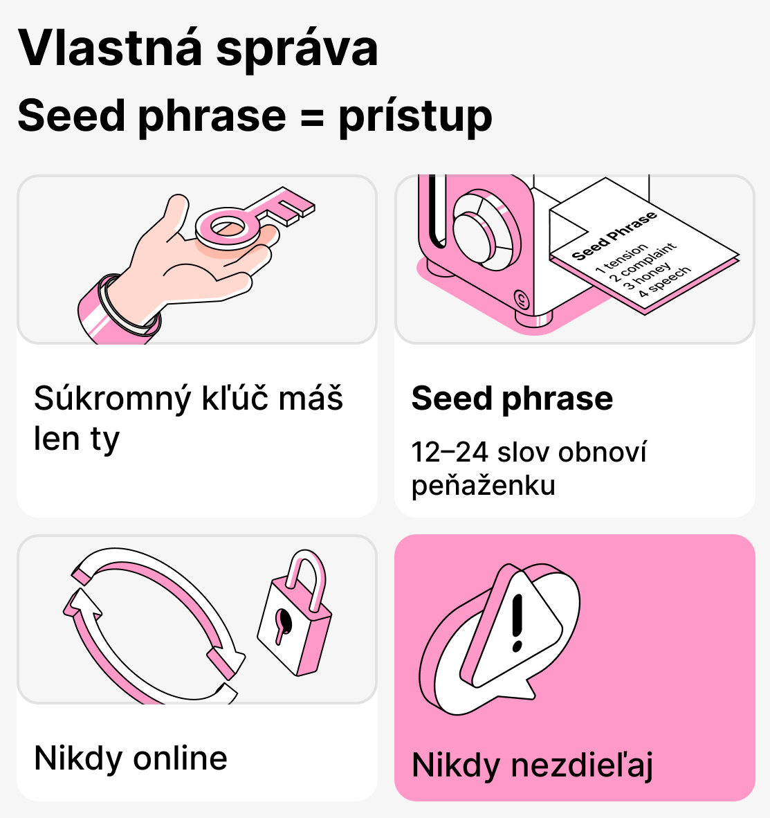 Čo je seed fráza a prečo je dôležitá