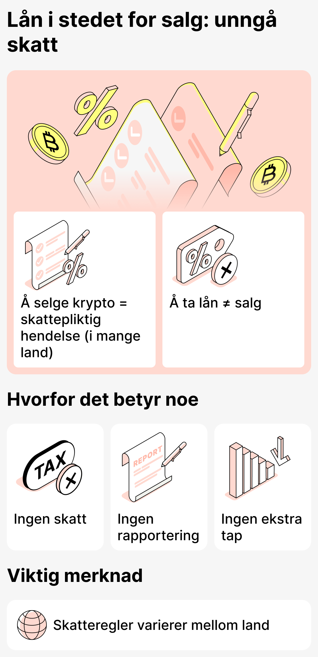 Hvordan unngå skatt med kryptolån