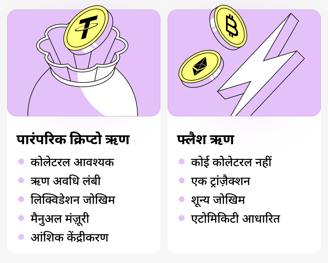 पारंपरिक और फ्लैश-लोन में अंतर