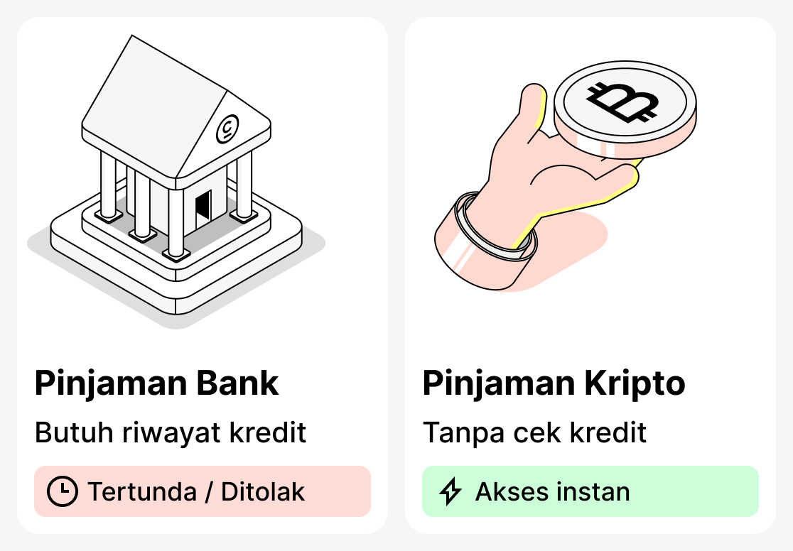 Apa perbedaan antara pinjaman bank dan pinjaman kripto
