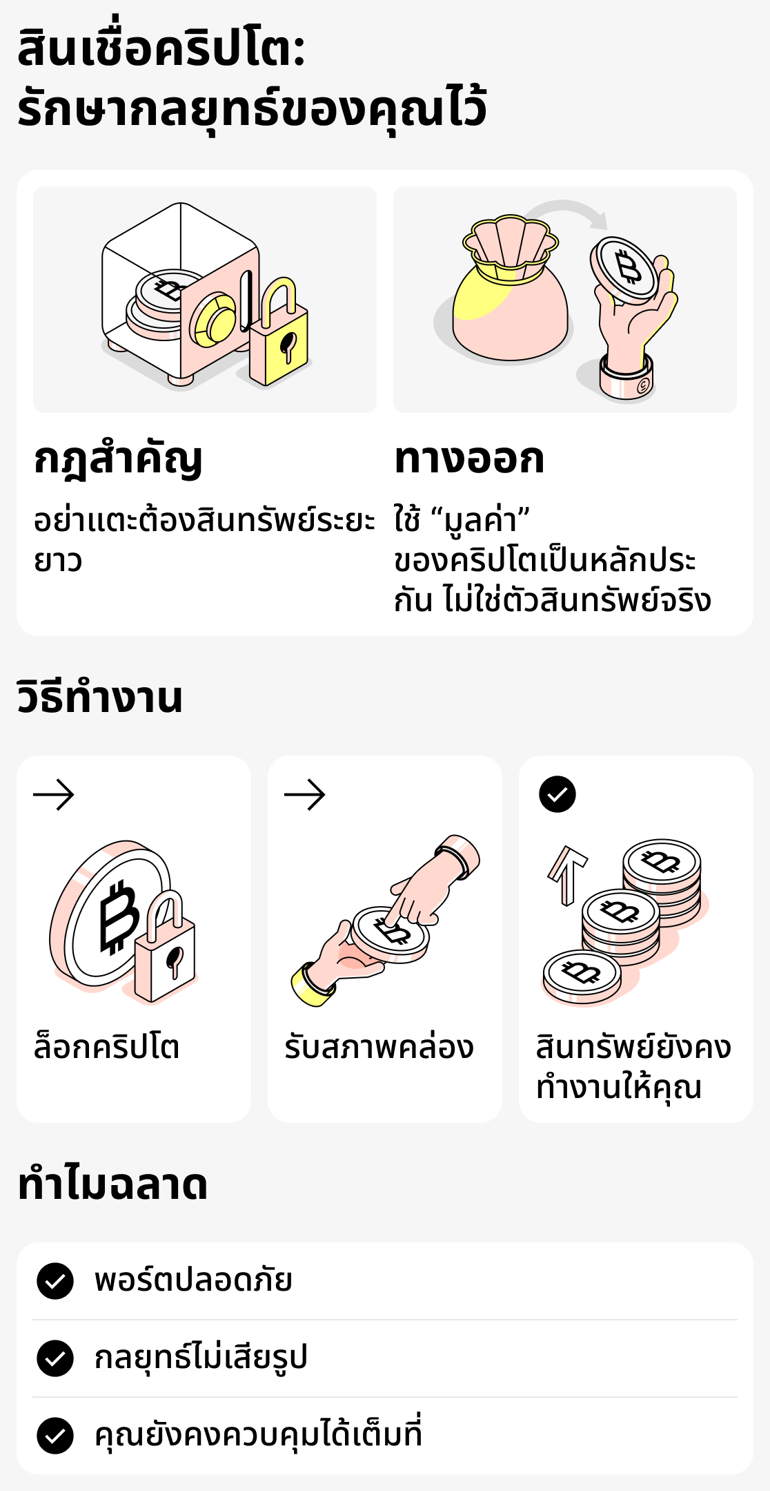 วิธีรักษากลยุทธ์ของคุณด้วยการให้กู้คริปโต