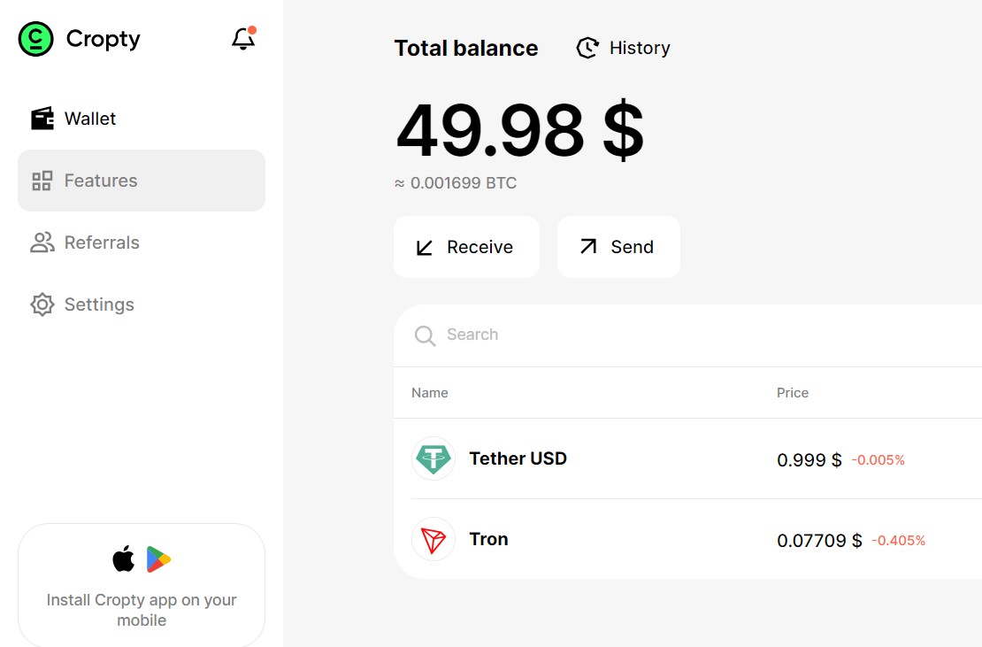 crypto interest account Cropty&nbsp;