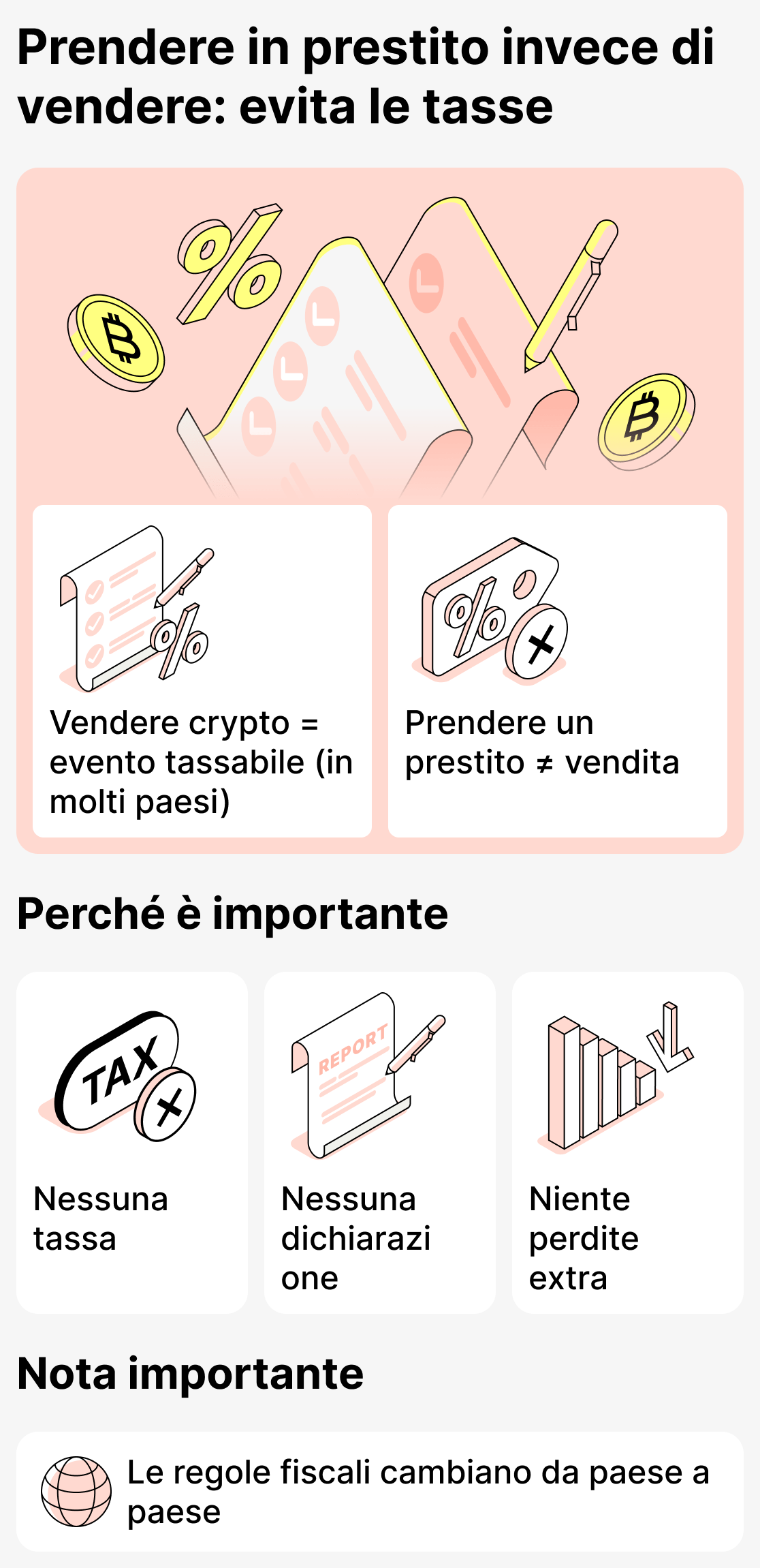 Come evitare le tasse con i prestiti in criptovalute