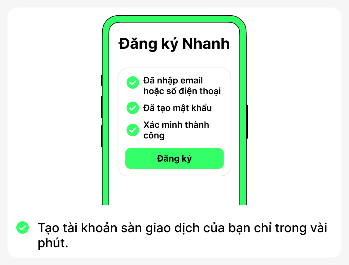 Cách đăng ký trên sàn giao dịch