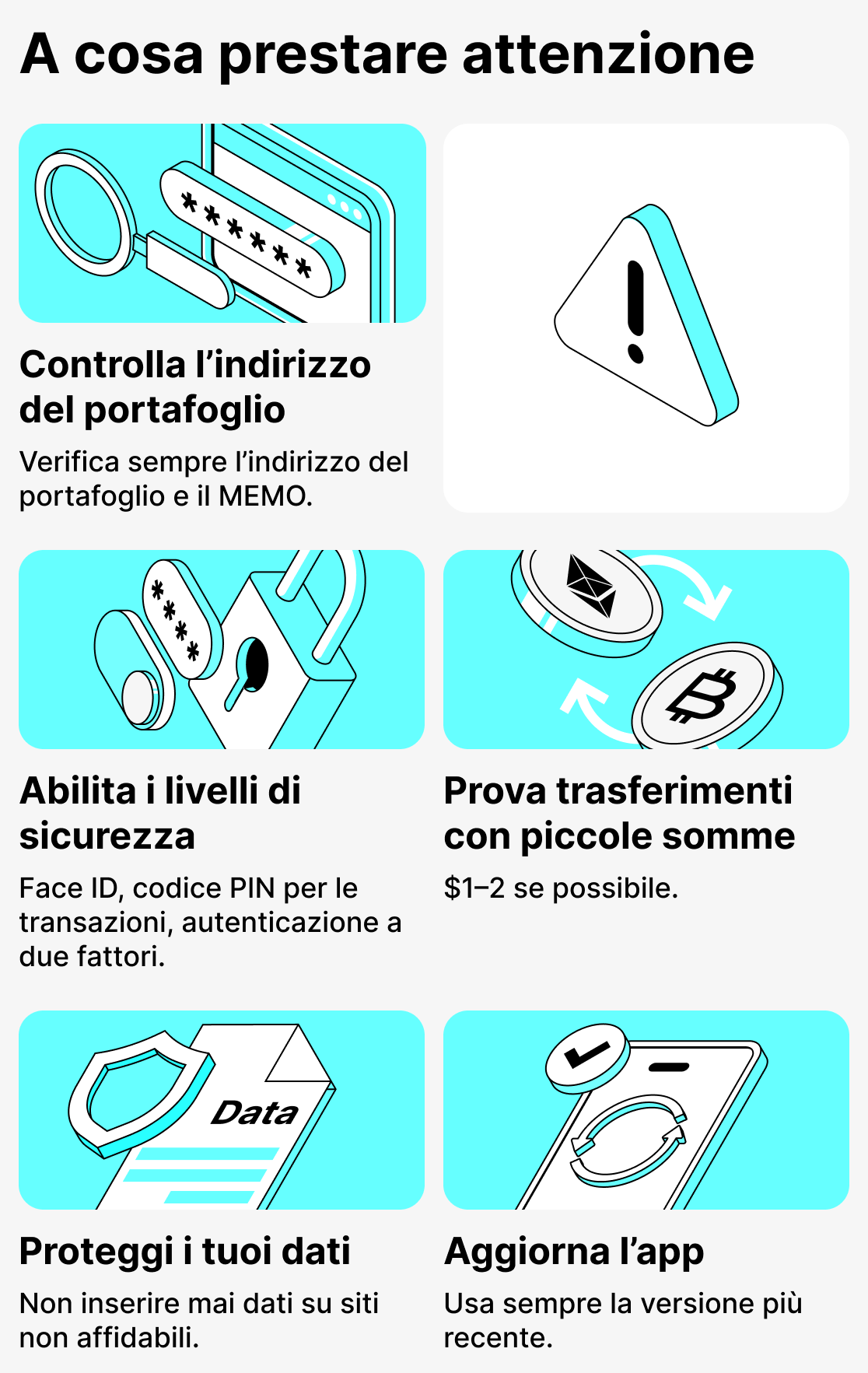 A cosa fare attenzione quando si usano i portafogli per criptovalute