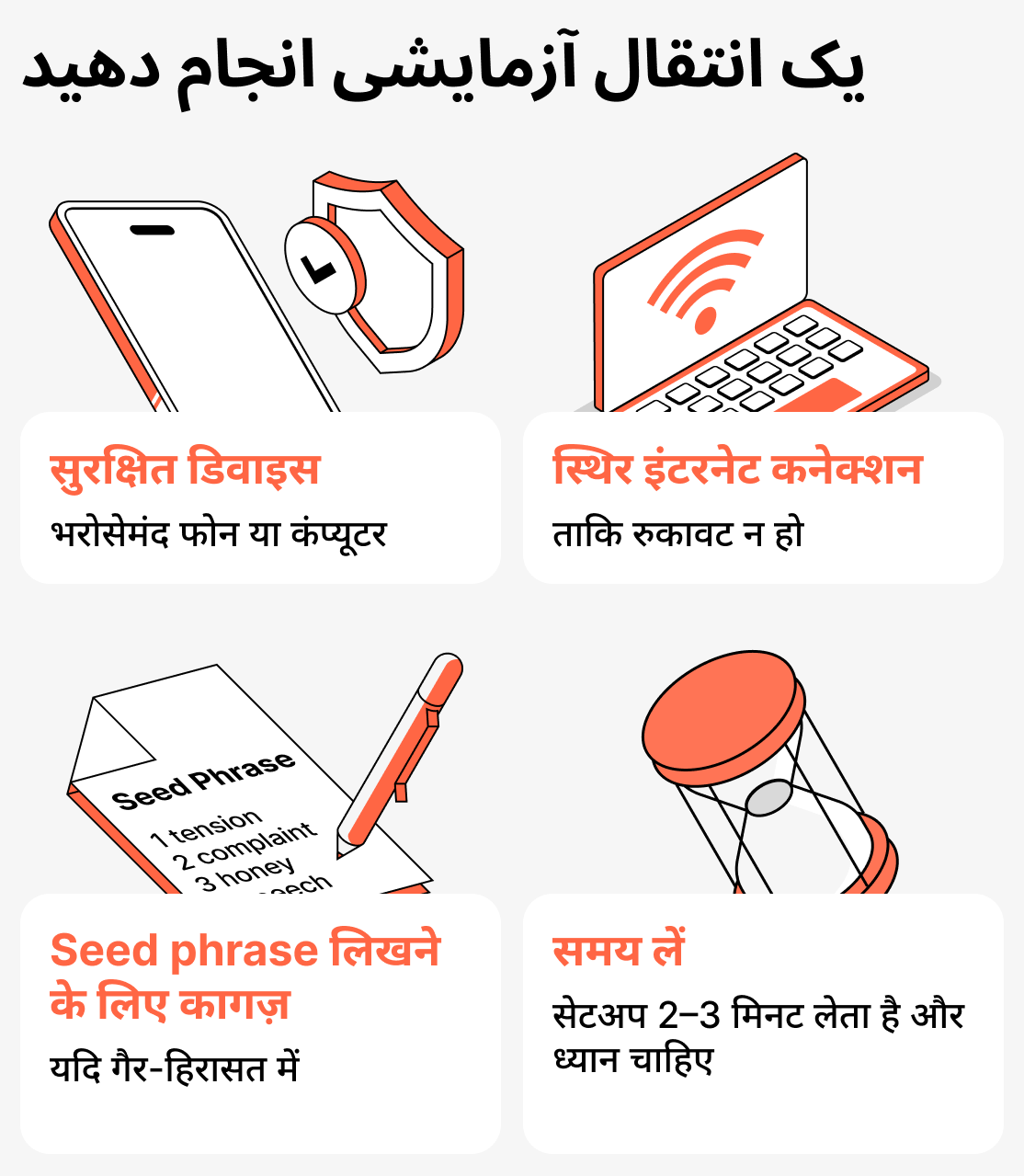 क्रिप्टो वॉलेट स्थापित करने से पहले क्या तैयार करें