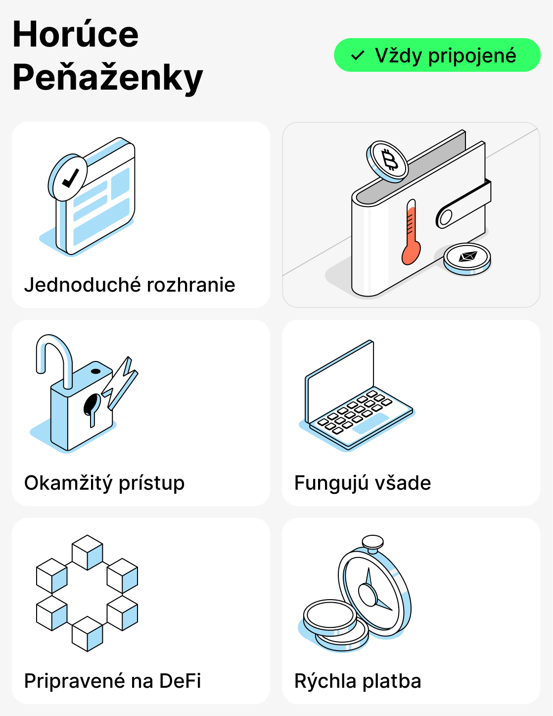 Čo sú hot peňaženky pre kryptomeny?