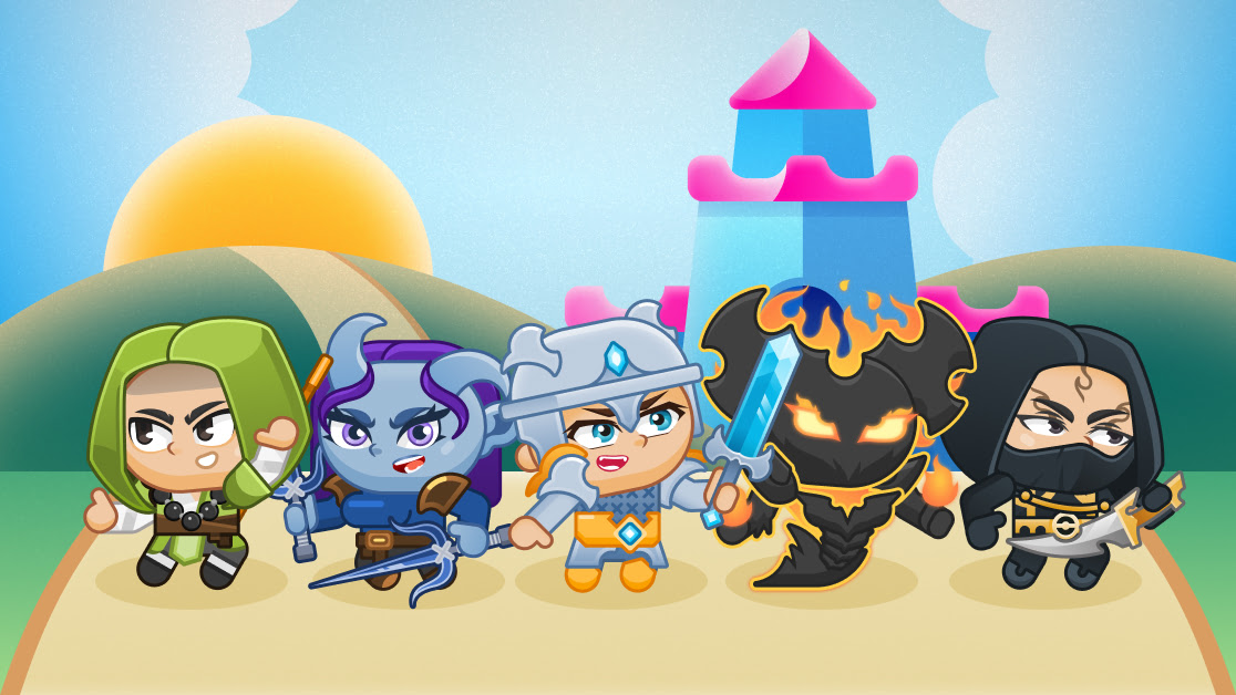 Team of heroes in the game Mystique Fusion