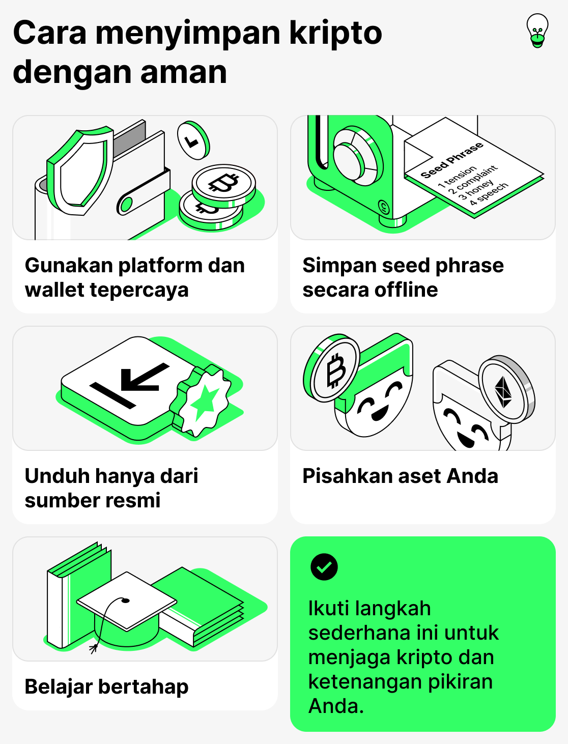 Cara menyimpan crypto dengan aman