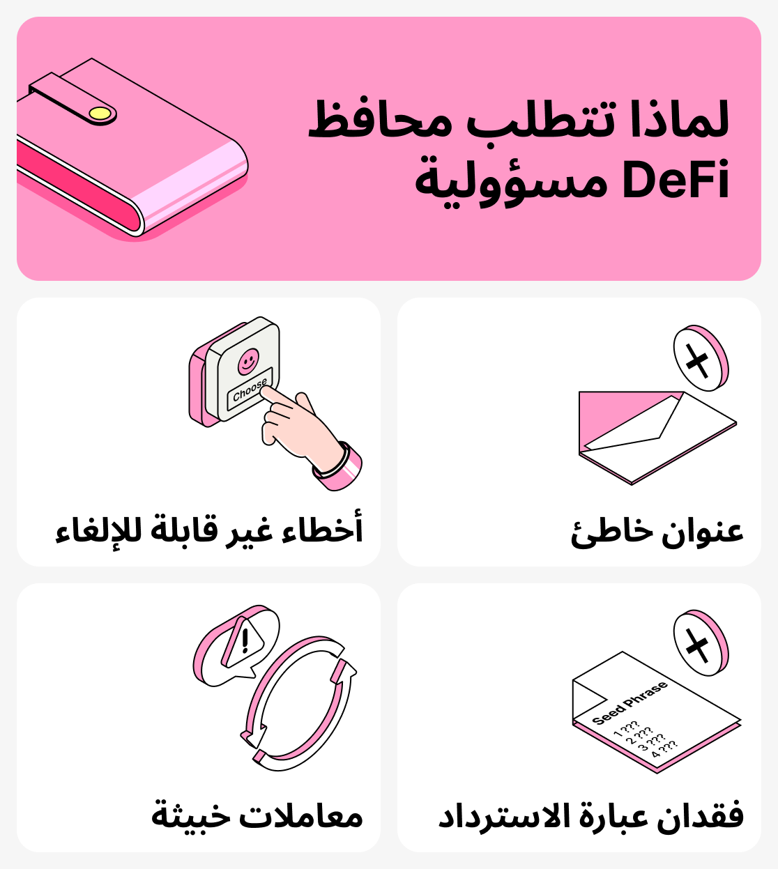 لماذا تتطلب محافظ defi التحلي بالمسؤولية