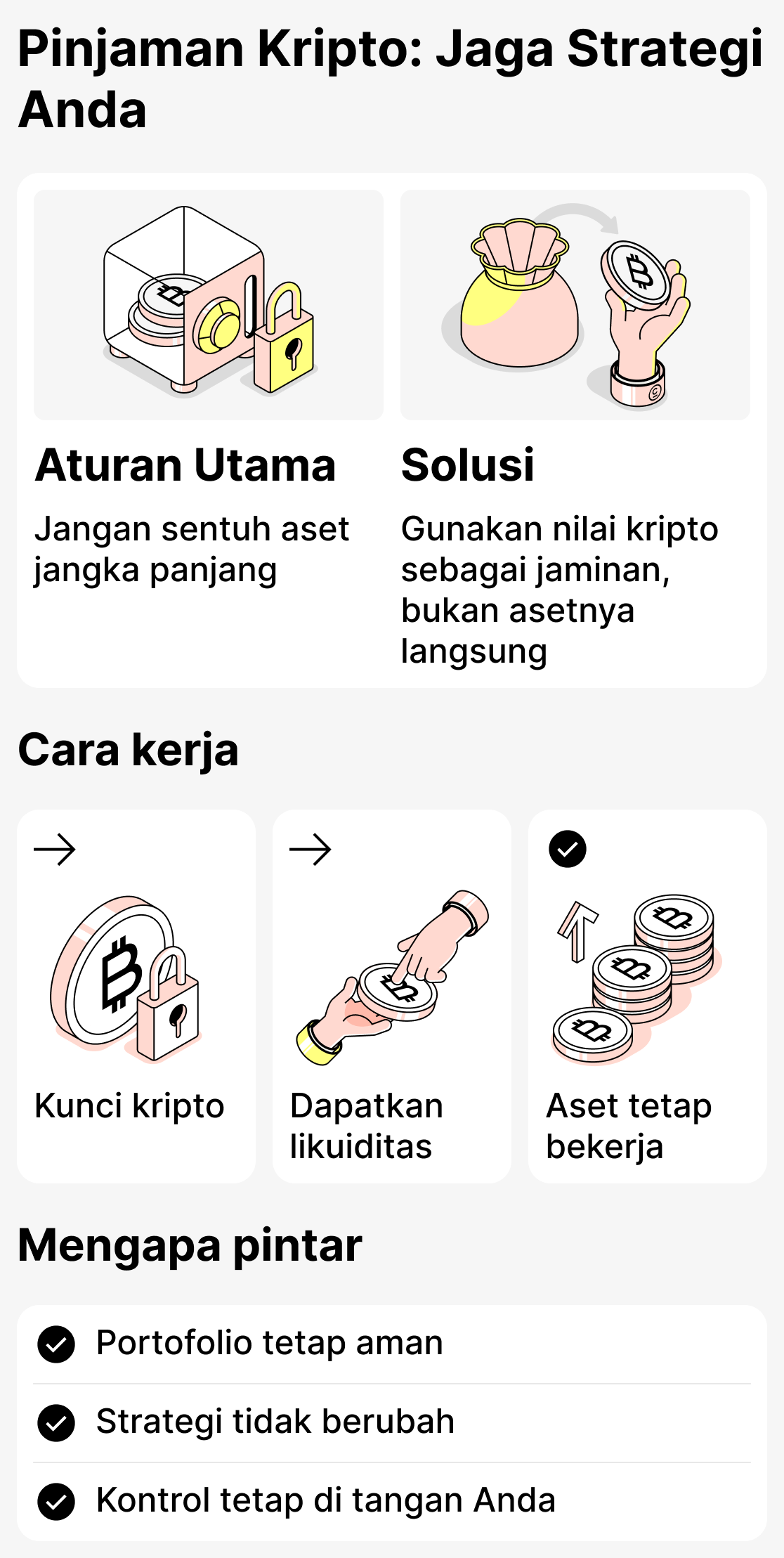 Cara mempertahankan strategi investasi dengan crypto lending