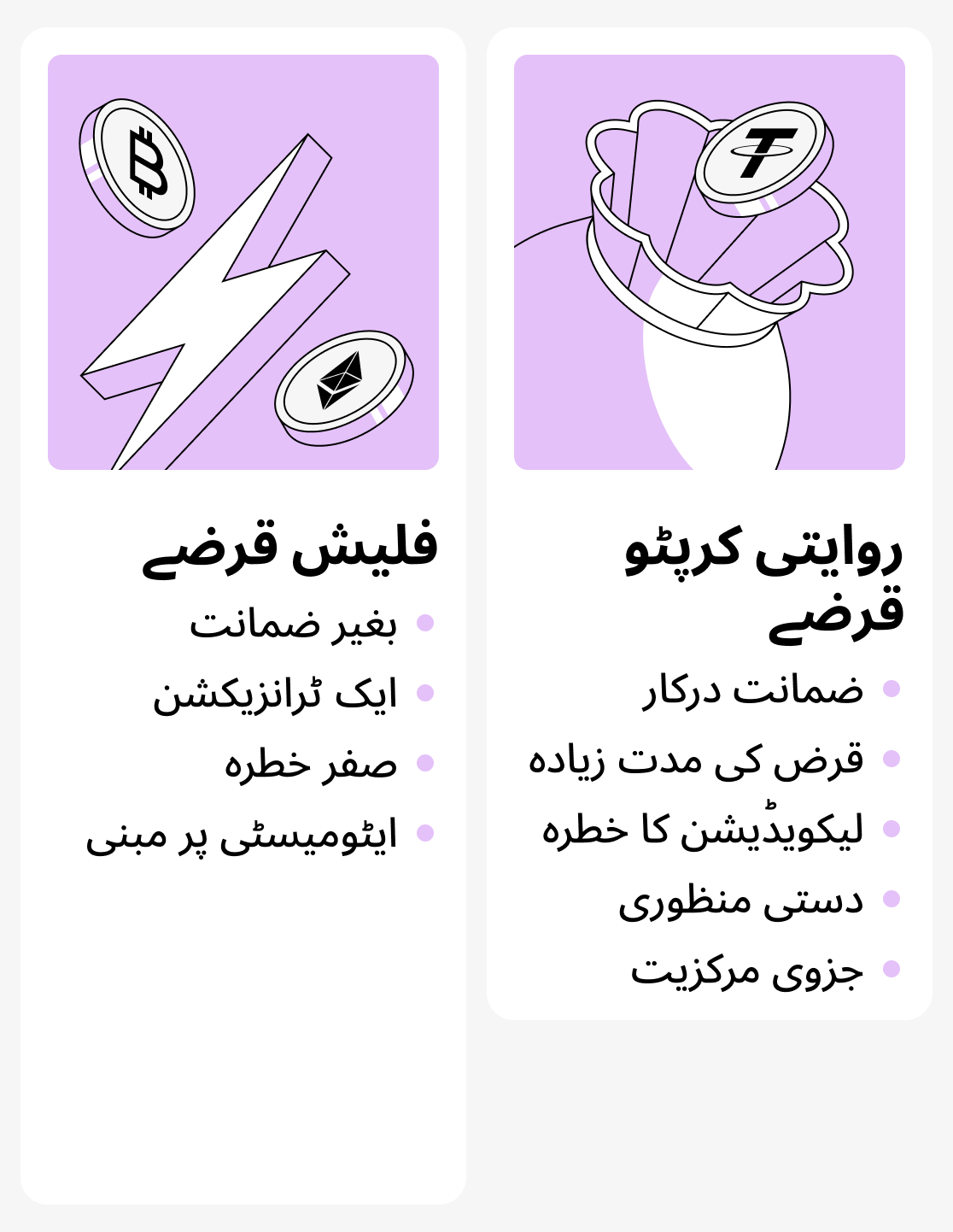روایتی اور فلیش قرضوں میں فرق