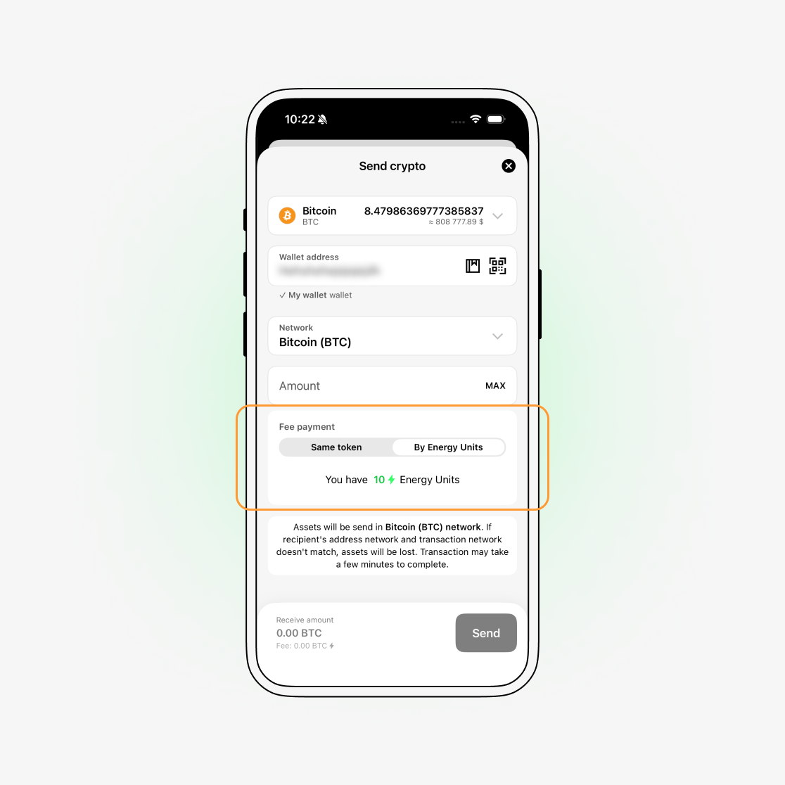 How to spend energy units