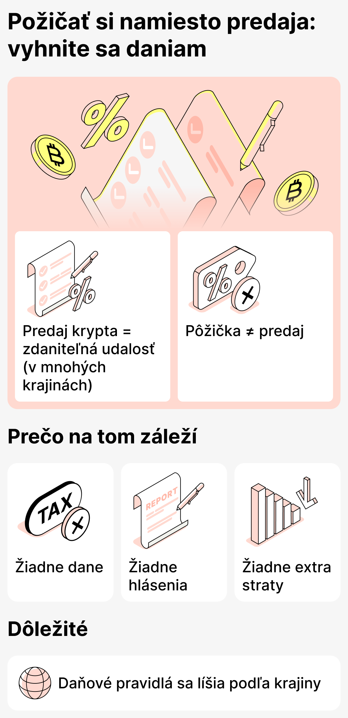 Ako sa vyhnúť daniam pomocou krypto pôžičiek