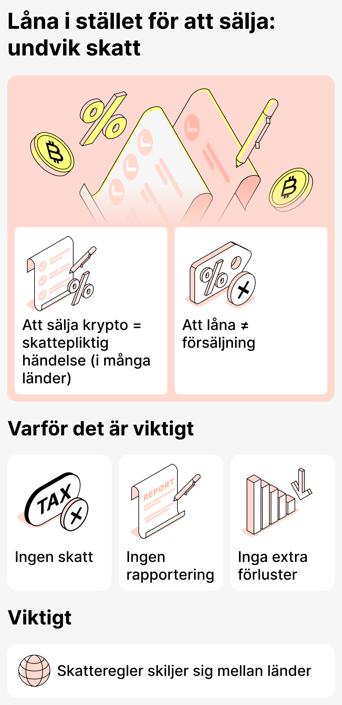 Hur du undviker skatt med kryptolån