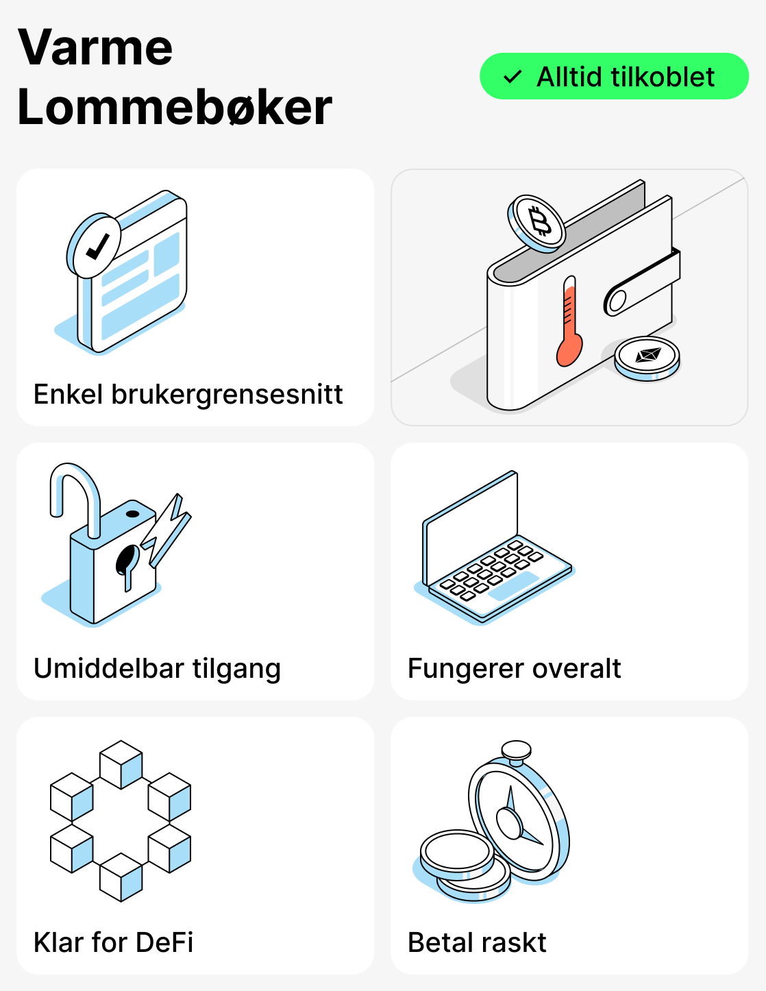 Hva er varme kryptolommebøker?