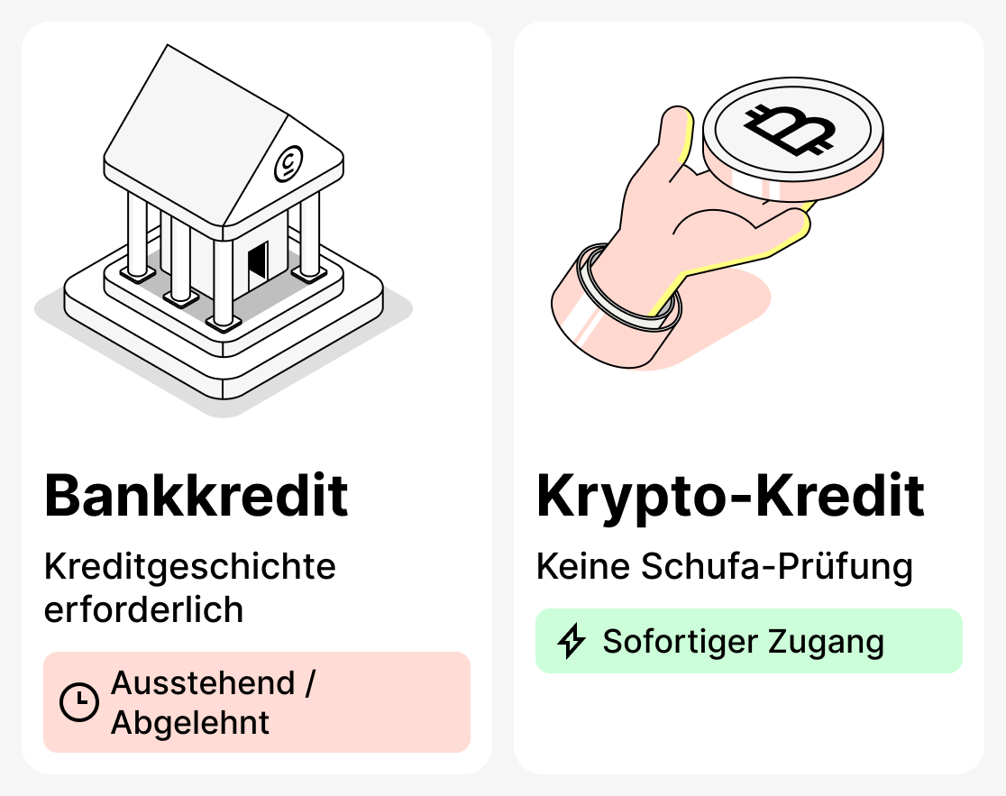 Was ist der Unterschied zwischen Bankkrediten und Krypto-Krediten