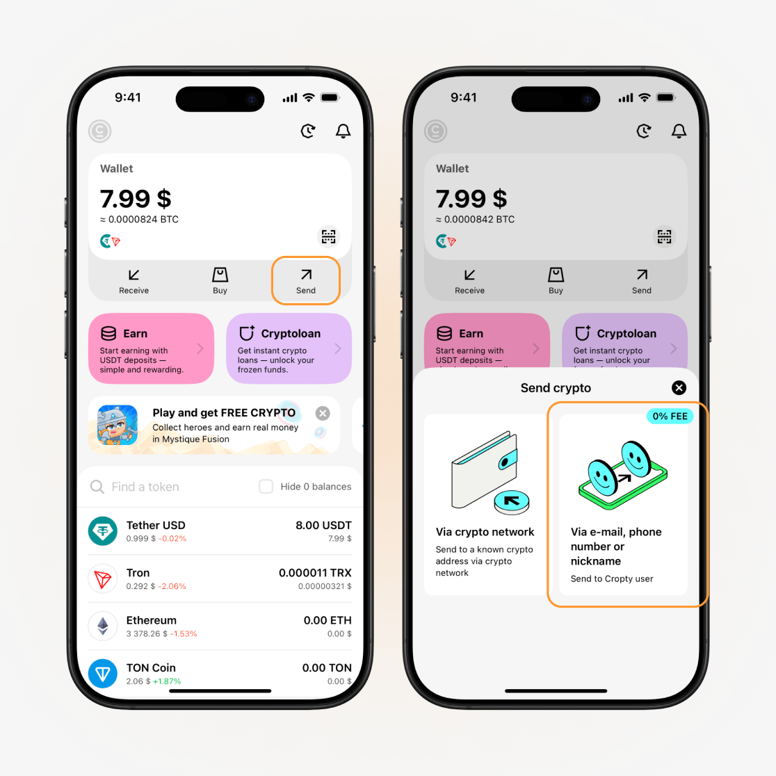 Переказ за номером телефону, нікнеймом або електронною поштою