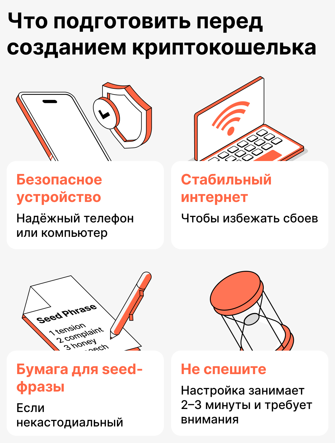 Что подготовить перед установкой криптокошелька