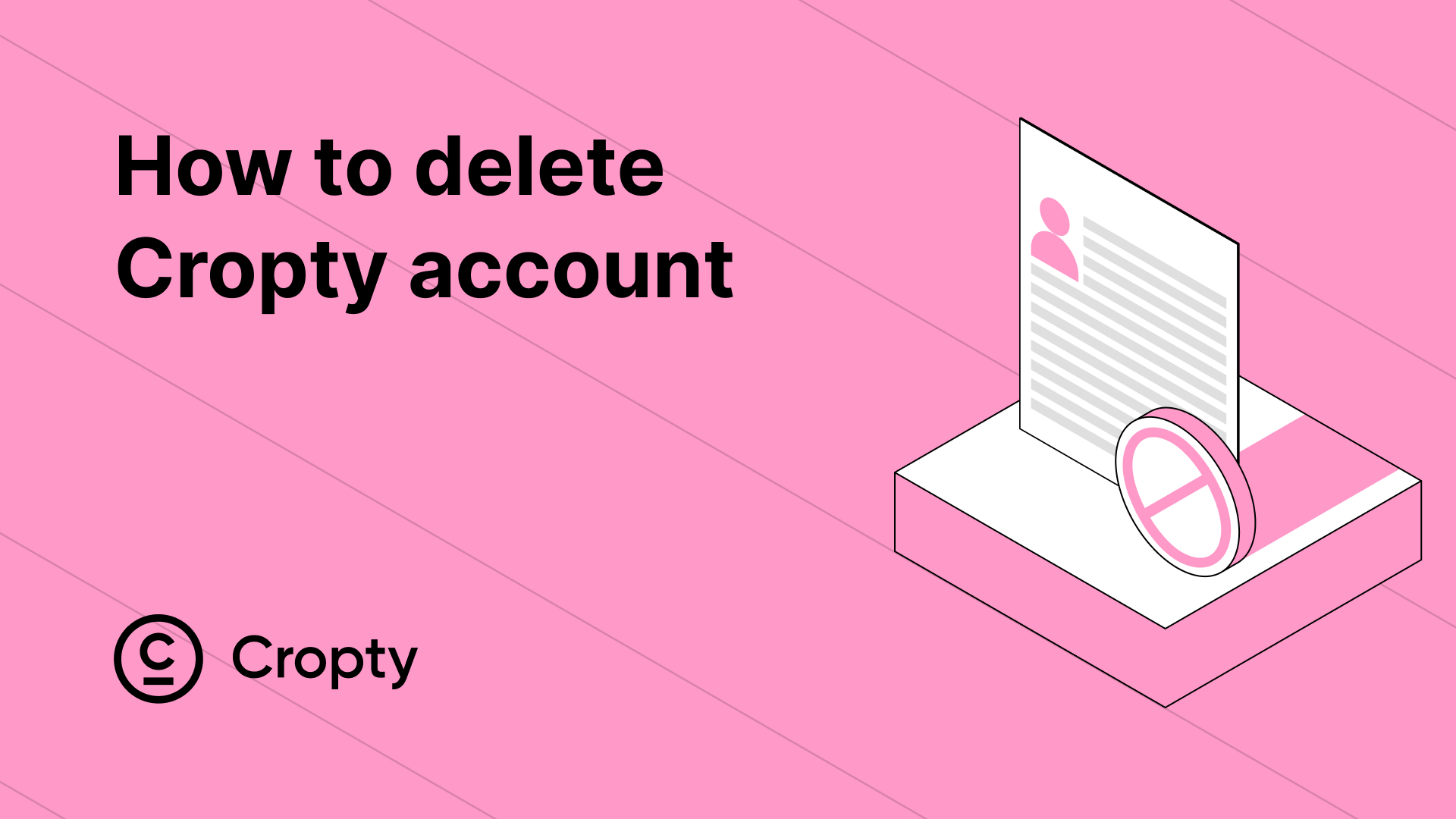 Hvordan man sletter Cropty konto