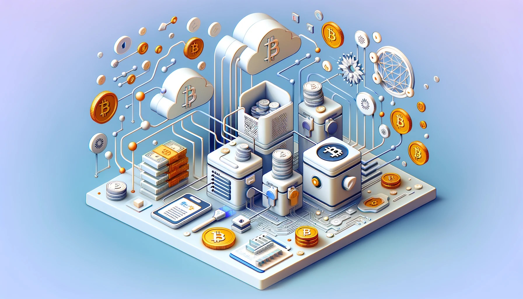 stockage et envoi de crypto dans le portefeuille DeFi