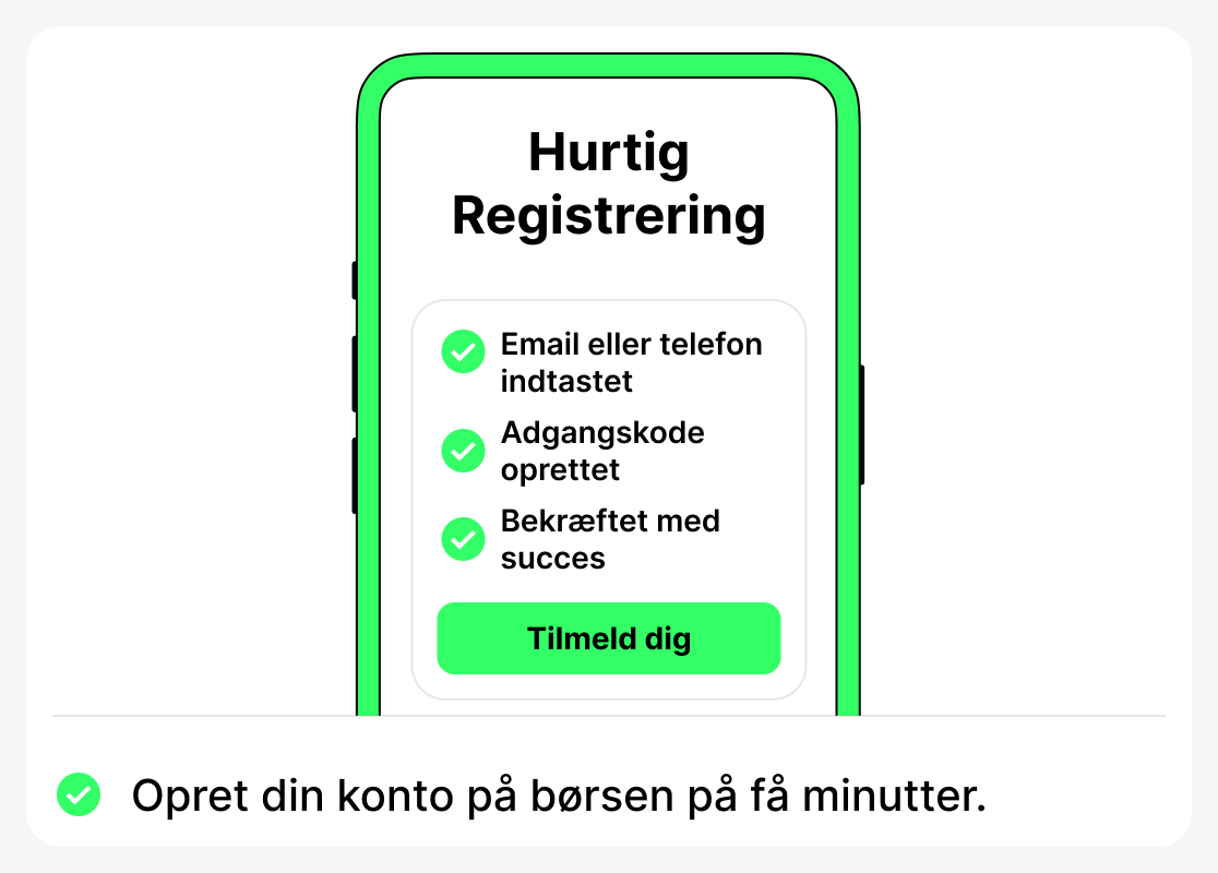 Sådan registrerer du dig på børsen