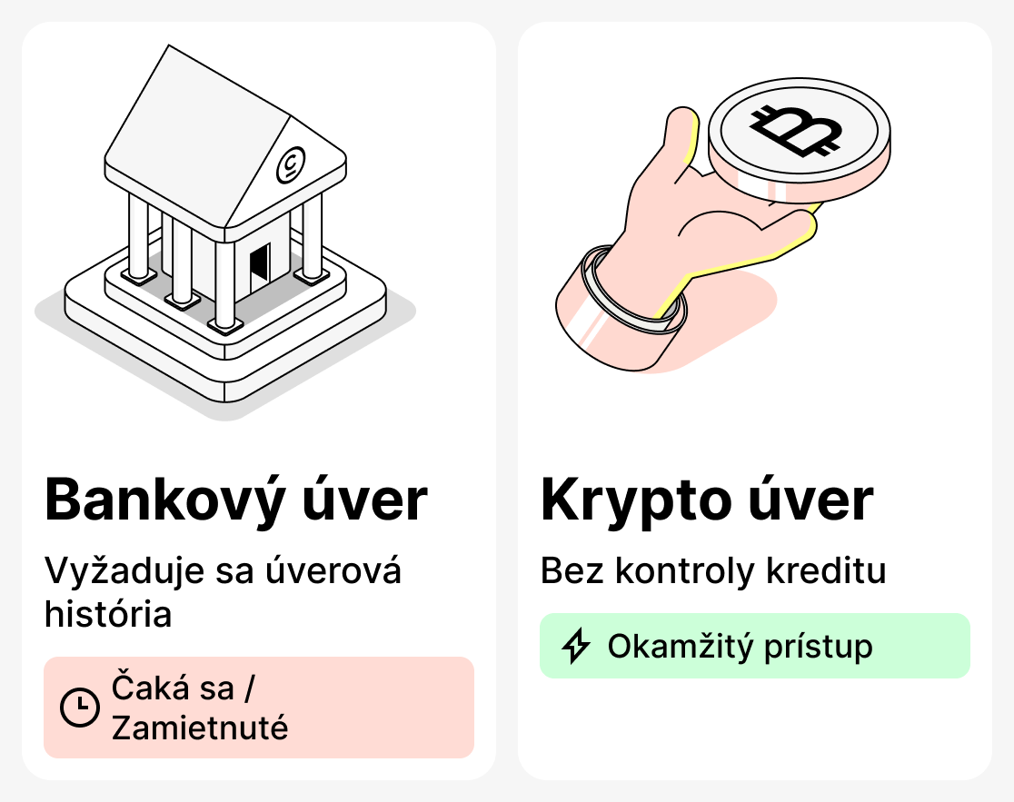 Aký je rozdiel medzi bankovou pôžičkou a krypto pôžičkou
