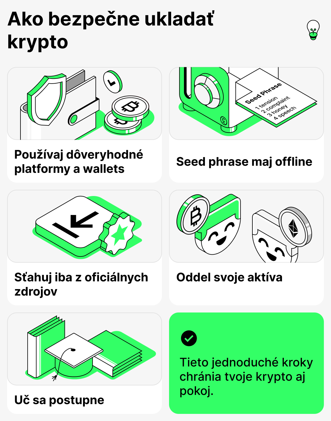 Ako bezpečne ukladať kryptomeny