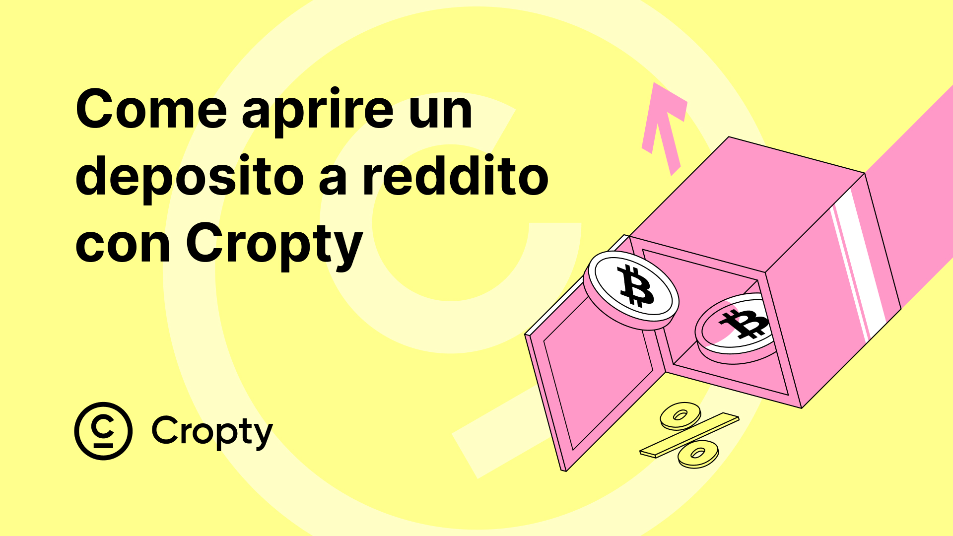 Come aprire un account di interesse criptato con Cropty Wallet