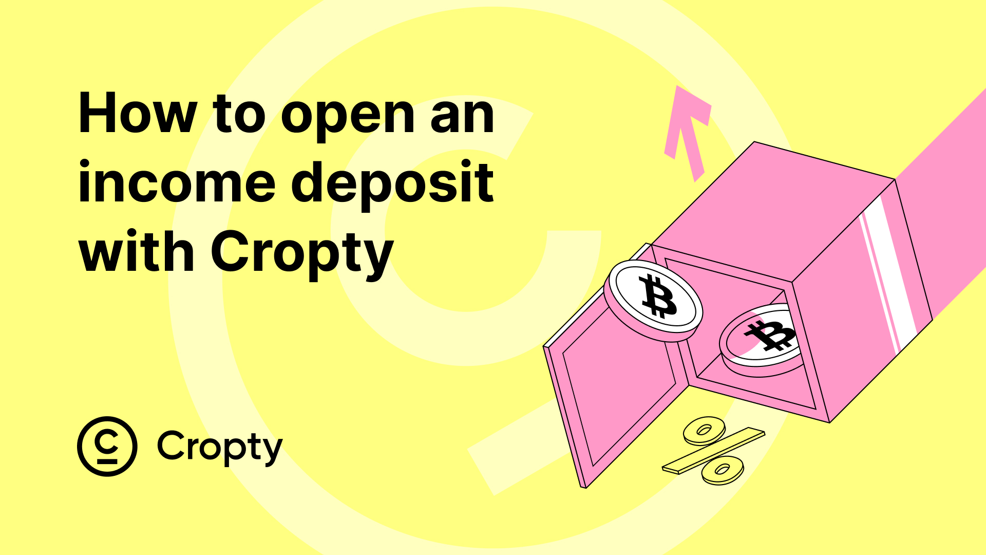 How to open a crypto interest account with Cropty Wallet