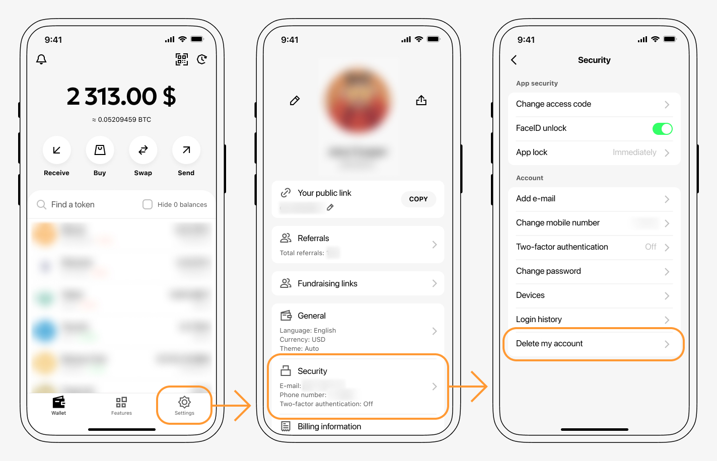 How to delete Cropty Account