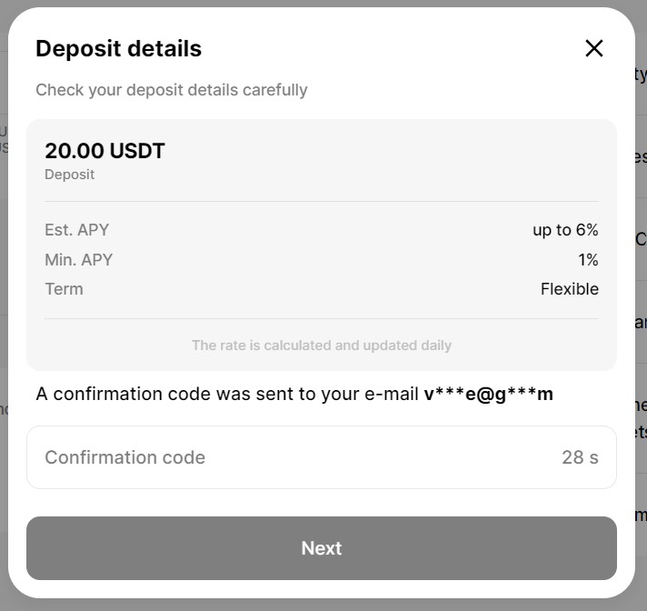 interest-bearing deposit Cropty