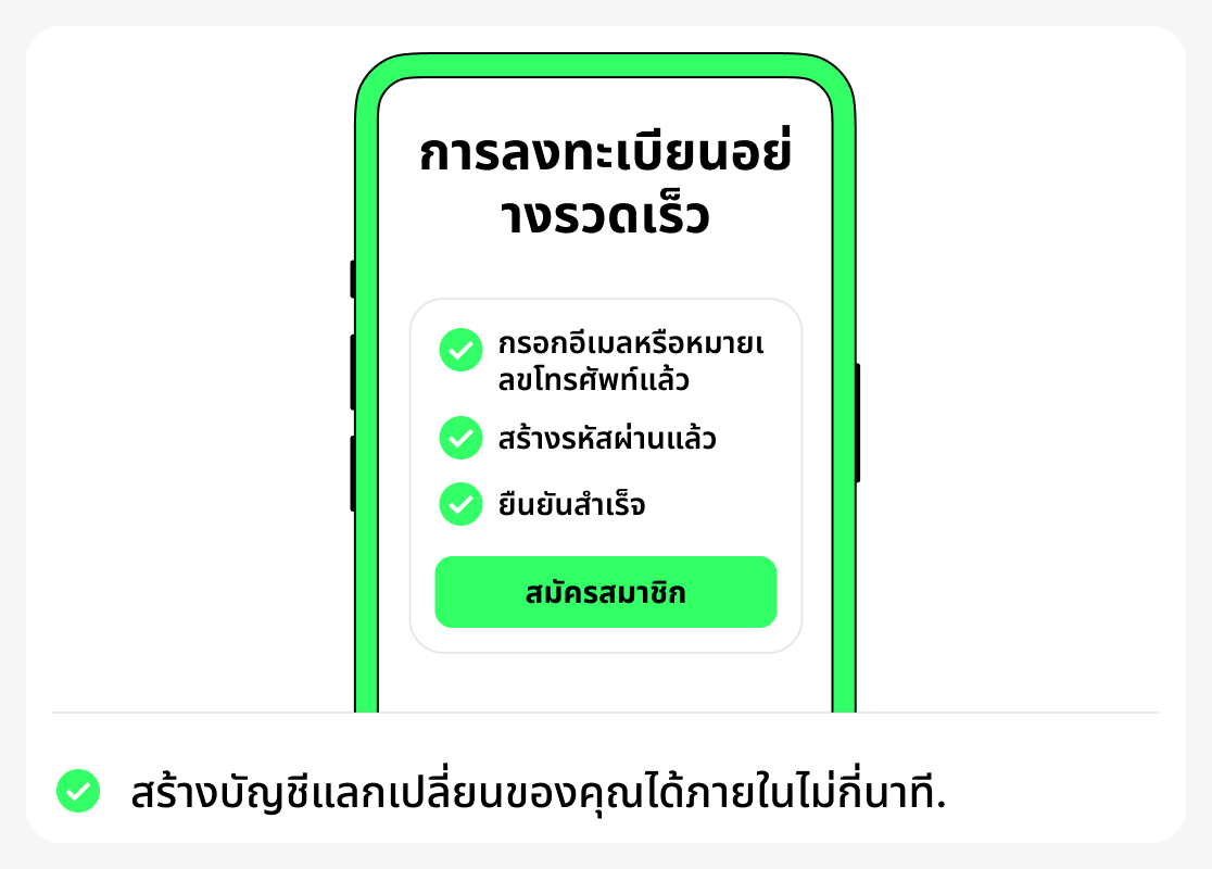 วิธีลงทะเบียนบนกระดานแลกเปลี่ยน