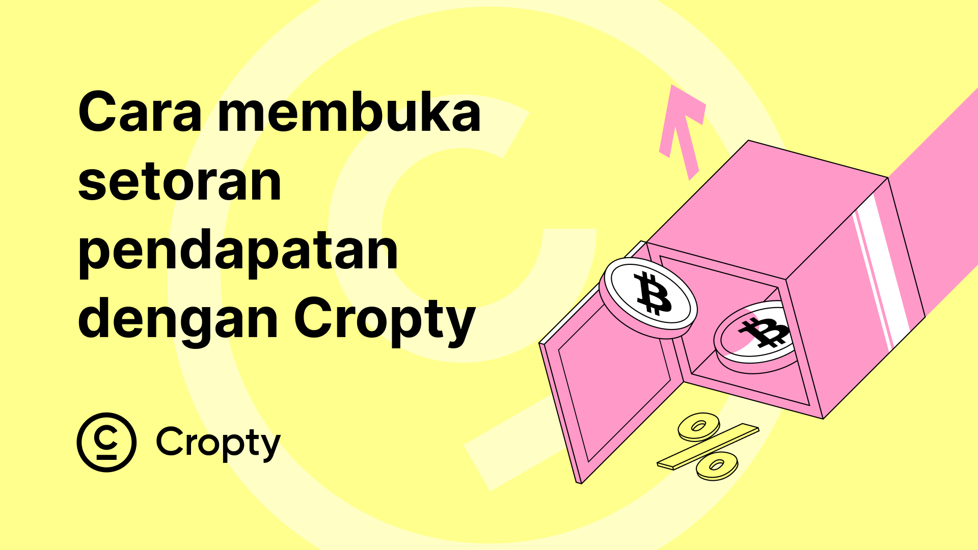 Bagaimana membuka akun bunga kripto dengan Cropty Wallet