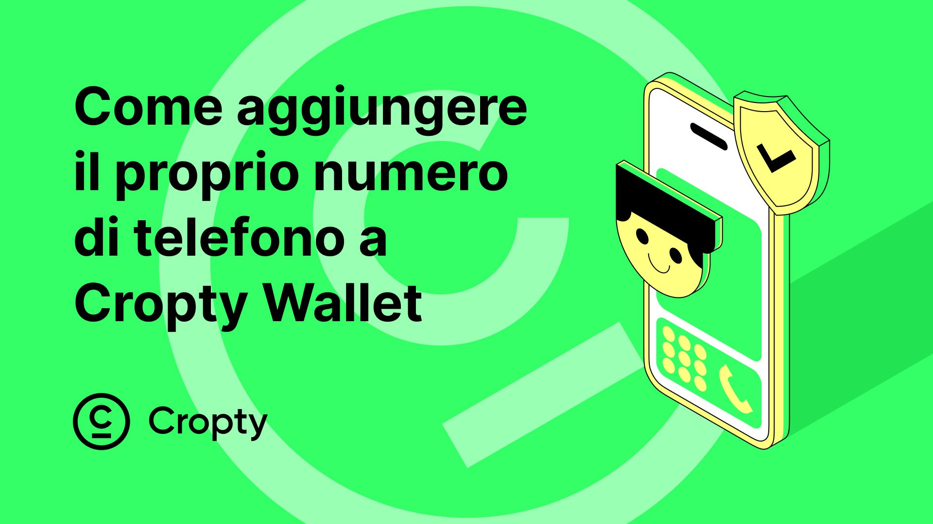 Istruzioni per aggiungere e modificare il telefono su Cropty