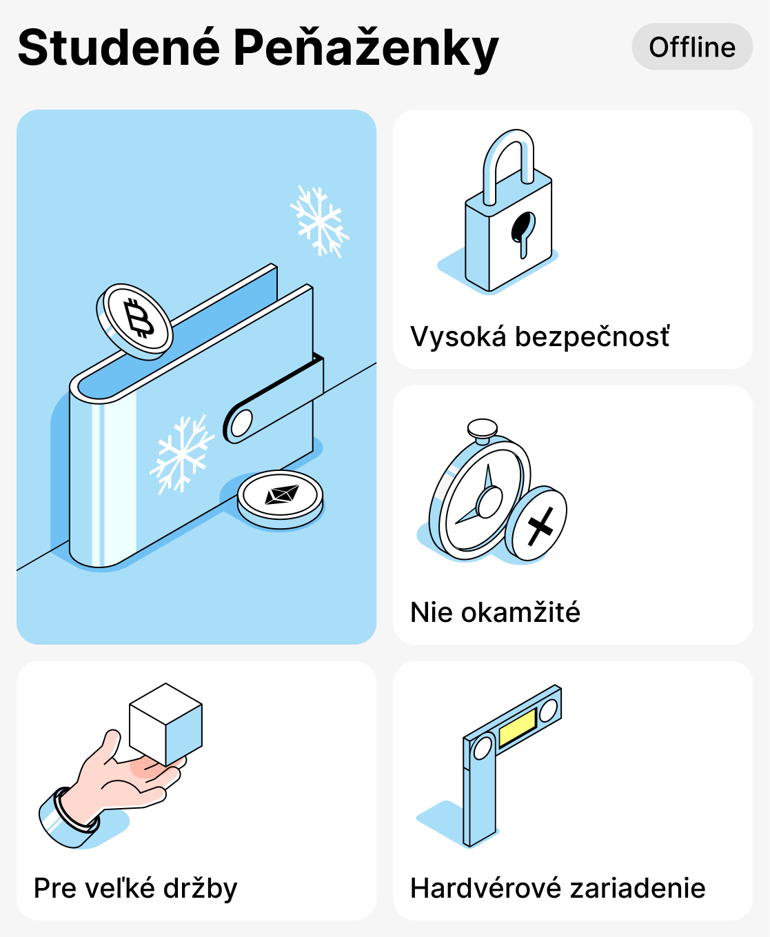 Čo sú studené krypto peňaženky?